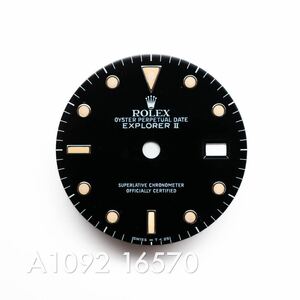 A1343【送料無料】純正 ROLEX ロレックス 用 USED品 16550 16570 文字盤 & 針セット トリチウム