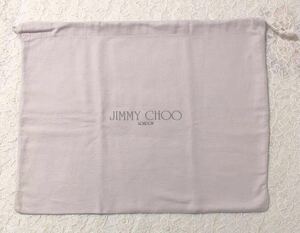 ジミーチュウ 「JIMMY CHOO」バッグ保存袋 (2852) 正規品 付属品 内袋 布袋 巾着袋 48×38cm ピンク系 布製 起毛生地 
