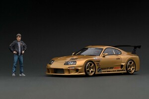 イグニッションモデル IG2484 1/18 TOP SECRET GT300 Supra (JZA80) Gold With Mr. Smokey Nagata ：ignition model WEB限定 新品 スープラ