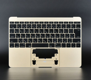 当日発送 MacBook Retina 12 inch Early 2015 ゴールド 日本語 キーボード パームレスト 中古品 822-5 K JIS