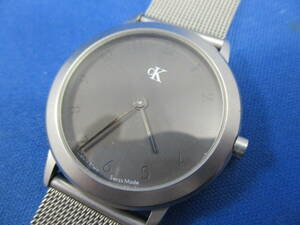 電池交換済/稼働品 CalvinKlein カルバンクライン K3111 K3112 メンズ クォーツ 腕時計 スイス製 「＃2050」