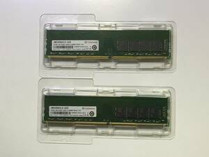  トランセンド Transcend JetRam JM3200HLE-32G DDR4 3200 U-DIMM 32GB × 2枚 計64GB デスクトップ用 メモリ