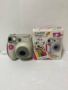 FUJIFILM チェキ ポップ instax mini 7 通電確認のみの動作未確認の為ジャンク品 ジャンク富士フィルム インスタントカメラ