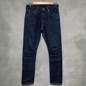 日本製 FULL COUNT フルカウント 現行 1109 SLIM 13.7oz スリムストレート デニムパンツ ジーンズ size.W30L32 濃紺 ヒゲ ハチノス 良味