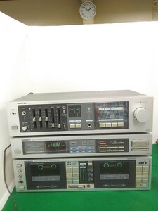 g_t R412 ONKYOカセットデッキ、アンプ、AM/FMデッキ一式セット★AV機器★オーディオ機器★システムコンポ☆オンキョー