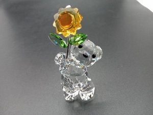 SWAROVSKI フィギュリン【特別なあなた】 842934 クマ 花 ヒマワリ