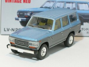 トヨタ ランドクルーザー60 北米仕様（水色／グレー）88年式 LV-N268a【トミーテック社1/64ミニカー】【トミカの時】