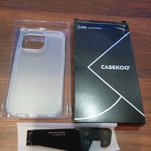 b75 CASEKOO iPhone13 Pro 用 ケース 耐衝撃 米軍MIL規格 SGS認証 ストラップホール付き 6.1インチ ワイヤレス充電対応 