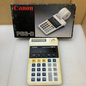 HY0564 Canon ELECTRONIC CALCULATOR P66-D 通電のみ確認　現状品　0325