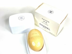 未使用　シャネル　CHANEL　No.19　SAVON　サヴォン　石けん　バスソープ　ケース付き　100ｇ　YK-6191