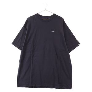 WTAPS ダブルタップス 23SS SIGN SS COTTON ロゴ刺繍半袖Tシャツ ネイビー 231ATDT-CSM28