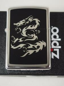 2015 Zippo　タトゥー ドラゴン（竜 龍・ブラック）タトゥーシルバー BKSP6