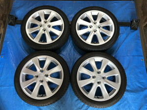 夏の大感謝祭セール！20％OFF！ダイハツ純正 16-4.5J 4H/100 ET45 + 165/50R16 中古4本！タント/ムーブ/コペン/ウエイク等　HM000509