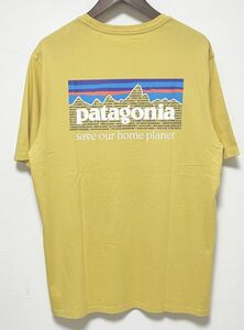 パタゴニア Lサイズ P-6ミッション オーガニック Tシャツ patagonia 37529 SUYE イエロー系