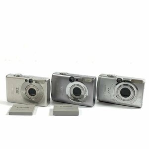 Canon キヤノン IXY 60 / 900IS / 810IS コンパクトデジタルカメラ まとめ売り 3台セット バッテリー×2(900IS/60)付き●簡易検査品