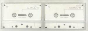 SONY ソニー METAL MASTER メタルマスター 90 2巻 METAL POSITION メタル TYPE Ⅳ セラミックコンポジット 音響 レコーディング 機材 録音