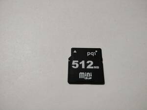 512MB　メガバイト　pq1　miniSDカード　メモリーカード　ミニSDカード