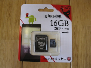 Kingston　キングストン　microSDHCカード　16GB　新品　即決