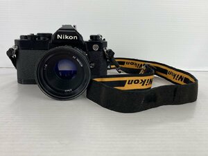 rh Nikon ニコン FM フィルムカメラ 50mm 1:1.8 AF NIKKOR フィルム一眼レフ ストラップ 付 hi◇