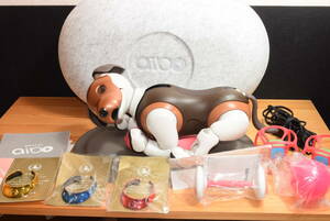 SONY アイボ ERS-1000 チョコエディション 限定モデル ・ボール レア aibo 犬型 ロボット ペット 3種首輪