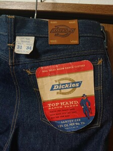 デッド NOS 50s ヴィンテージ ビンテージ Dickies ディッキーズ デニム ジーンズ 31×34 WRANGLER ラングラー 11mwz 13mwz