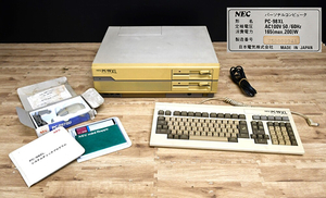 EY4-55 現状品 通電確認済 NEC パーソナルコンピュータ PC-98XL ケーブル付 旧型PC キーボード付 マウス付 | 保管品