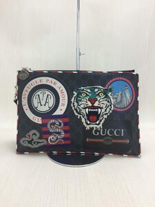 GUCCI◆バッグ/-/マルチカラー/496346/ナイトクーリエ/GGスプリーム/クラッチバッグ