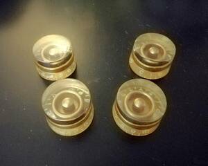 ☆Gibson Barrel Tall Knob Gold Handmade Real Replica☆1952年タイプ☆ワンオフ・ハンドメイド品☆4個セット 01