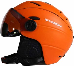 スキー/スノーボードヘルメットオートバイ調節可能な防風ヘッドヘルメットスキー シールド付き UVカット ジェット 軽量5色可選 HE612