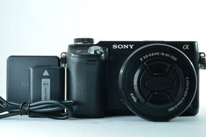 【良品】 Sony Nex 6/L Black +16-50mm Lens set シャッター回数3725枚　#Ai29
