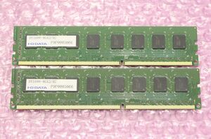 PC3-12800U(DDR3-1600)-8GB×2枚★合計16GB/DY1600-8GX2/EC I・O DATA