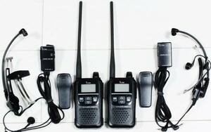 ICOM アイコム　特定小電力トランシーバー　IC-4188D　同時通話・防水・中継対応　2台ペアセット