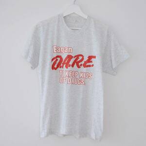 D.A.R.E. ヴィンテージ プリント Tシャツ 霜降り 80年代 アメリカ製 SCREEN STARS スクリーンスターズ 表記サイズL