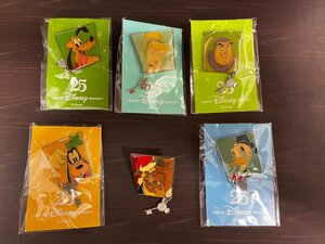 ディズニー　25th　ピンバッジ　非売品　6点