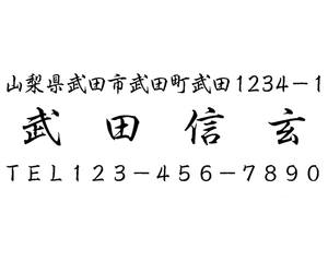 9即決 住所印 住所判 ゴム印 スタンプ はんこ 送料込