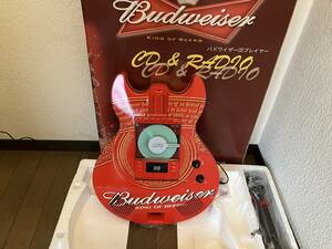 デッドストック品　ギター型　バドワイザー　CDラジオ