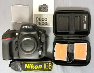 【良品】Nikon D800ボディ シャッター回数13,058　予備バッテリー付き