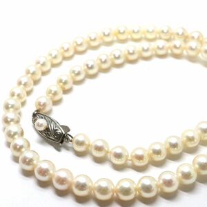 TASAKI(田崎真珠)良質!!《アコヤ本真珠ネックレス》A 約6.0-6.5mm珠 25.6g 約44cm pearl necklace ジュエリー jewelry EB3/EC0