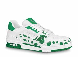 Yayoi Kusama Louis Vuitton Trainer Line Sneaker Infinity Dots "Green" 26.5cm 1AB8KP