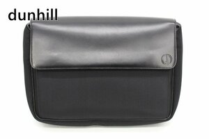 [中古]dunhill ダンヒル セカンドバッグ クラッチバッグ レザー キャンバス