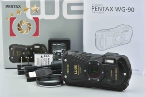 【中古】PENTAX ペンタックス WG-90 ブラック 防水アクションカメラ 元箱付き