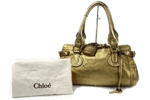 クロエ Chloe ショルダーバッグ パディントン ゴールド 金 錠前付き 62689