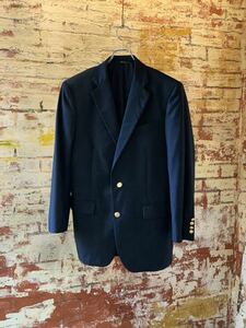 BROOKS BROTHERS NAVY BLAZER MADE IN USA ブルックスブラザーズ 紺ブレ テーラードジャケット アメリカ製 USA製 アメトラ 90s 送料無料