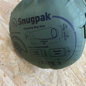 Snugpak スナグバック ELITE 3　エリート3 ELITE3 マミーシュラフ （全長約220cm） 寝袋 軽量 コンパクト キャンプ 車中泊 防災 mc01065988