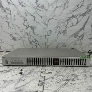 MYM4-438 激安 Technics STEREO GRAPHIC EQUALIZER SH-8045 グラフィックイコライザー 通電OK 中古現状品 ※3回再出品で処分