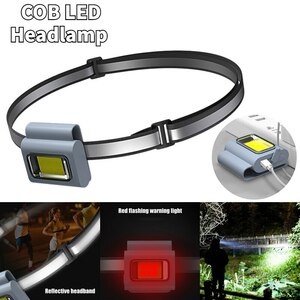 爆売れ LED防水ヘッドフロントライト1p キャンプ ヘッドランプ ライト LED USB 充電式 アウトドア スポーツ ヘッド 懐中電灯 トーチ