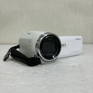 [K2930]1円スタート！SONY HANDYCAM HDR-CX680 ソニー ハンディカム ホワイト バッテリー付 デジタルビデオカメラ ビデオカメラ 