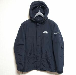 【1円スタート】THE NORTH FACE ノースフェイス 腕ロゴ マウンテンパーカー メンズ Sサイズ ブラック