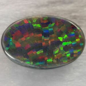 天然ブラックオパール/ルース/重さ2.13ct/サイズ縦12.4㎜ x横8.2㎜ x高2.7㎜/オーストラリア産/天然石/天然オパール