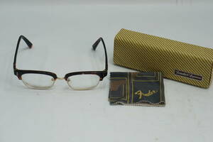 ★☆T/ fender tweeed eyewear メガネ ケース メガネ拭き 鼈甲風 ☆★